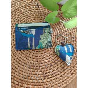 Combo de Porta Tarjetas y Llavero Mughal Garden, Elegantes Mosquetones Promocionales Personalizables - Product Image 1