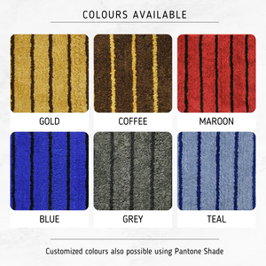 Experts in Selling India-Origin Vertical Stripes <b>Bath</b> <b>Mat</b> for Home, Hotel and Office Use - Anti Skid Tufted Bathroom <b>Mats</b> - Product Image 5