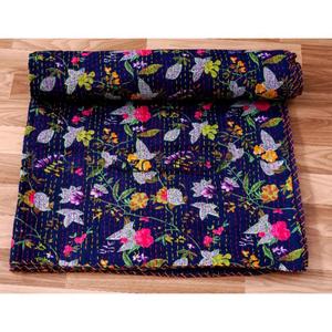 Edredón Kantha Vintage Bordado a Mano, 100% Algodón Puro, Reversible, Ecológico, para Todas las Estaciones, para Uso en el Hogar y Hoteles - Product Image 2