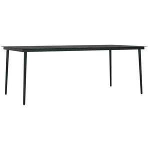 Juego de comedor de patio negro de 7 piezas para uso en el jardín - Product Image 5
