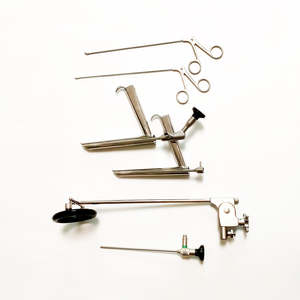 Laryngoscope manuel auto-fixant MEDZORA SURGICAL – Kit chirurgical pour la gorge – Dispositif médical ORL – Instrument de diagnostic chirurgical - Product Image 1