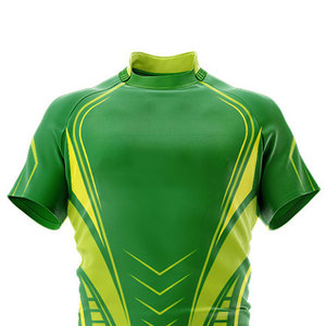 Nouvelle conception de vêtements d'équipe personnalisés, uniforme de rugby en gros, impression par sublimation, vêtements de sport en polyester, ensemble maillot et short de rugby - Product Image 4