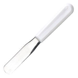 Espátula Mezcladora de Acero Inoxidable con Mango de Plástico Blanco de 195 mm, Instrumento de Precisión para Laboratorio Dental para Mezclar Yeso - Product Image 3