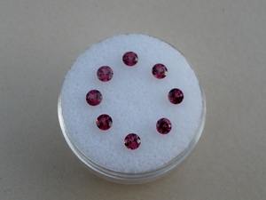 Pierre précieuse naturelle facettée de 3 mm, pierre de grenat ronde, pierre précieuse en vrac pour la fabrication de bijoux, grenat facetté de forme ronde. - Product Image 6