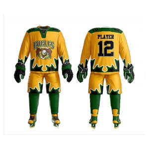 Tenue de sport par sublimation style unique, ensemble uniforme de hockey sur glace personnalisé 100 % polyester pour homme, combinaison de couleurs personnalisable 2026 - Product Image 4