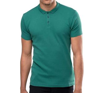 เสื้อยืดแขนสั้นคอวีสำหรับผู้ชาย, เสื้อโปโลถักดีไซน์ทันสมัยเสื้อคอวีสำหรับผู้ชาย - Product Image 1