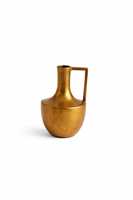 Ensemble de 3 vases à fleurs en métal art déco modernes et luxueux, de différentes tailles, fabriqués à la main, pour la décoration de la maison et des hôtels par Nyxora Atelier