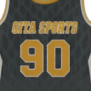Maillot de lacrosse unisexe gris et or en polyester, coupe athlétique, léger, uniforme sportif, vêtements d'entraînement d'équipe - Product Image 6