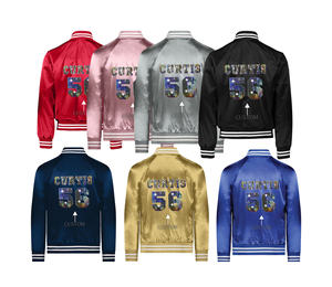 Chaqueta Bomber de Nailon con Logotipo Bordado, Chaqueta de Vuelo Impermeable de Poliéster con Logotipo Personalizado, Chaquetas Bomber con Capucha para Hombre - Product Image 4
