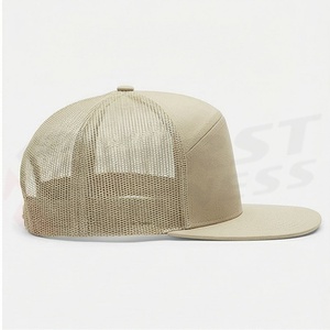 หมวกแก๊ปห้าส่วนสีเบจคากี แบบเรียบ ปรับขนาดได้ สไตล์แคมป์ปิ้ง ดีไซน์ทันสมัย เหมาะสำหรับวิ่ง ใส่สบาย คูลสุดๆ - Product Image 3