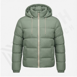 Veste bouffante professionnelle Slim Fit pour hommes vêtements d'hiver épais décontractés avec fermeture éclair personnalisée pour une utilisation en extérieur mode masculine - Product Image 2