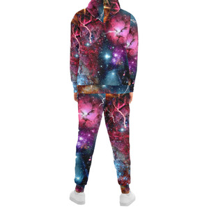 Best Selling Custom Sublimation Winter Men's Streetwear <b>Tracksuits</b> 100% <b>Polyester</b> Two-Piece Sets Elastic Waist Quick Dry - Product Image 2