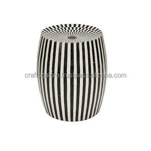 Console d'incrustation d'os Beaux meubles de luxe artisanaux de l'Inde tabouret de lit d'incrustation d'os en gros pour la décoration du salon - Product Image 3