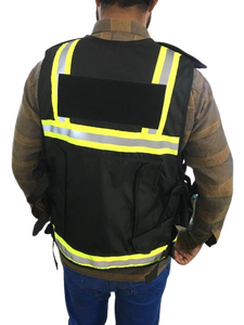 Chaleco de Trabajo Reflectante de Alta Visibilidad para Hombres y Mujeres, Color y Logotipo Personalizables, Bolsillo Multifuncional, Uniforme de Guardia 100% - Product Image 6