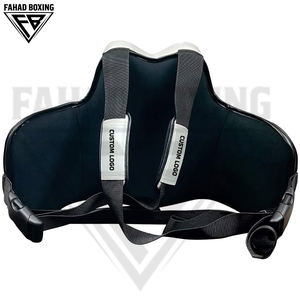 Protège-coques 2026 en mousse haute densité de formes variées pour la boxe, avec support lombaire en cuir et bandes de maintien pour les poignets - Product Image 2