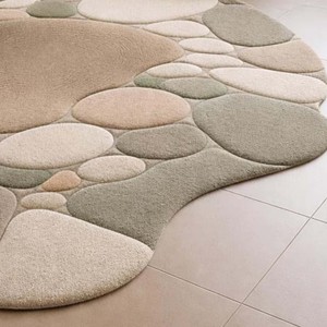 Alfombra de Lujo Orgánica con Diseño de Guijarros, Moderna, Hecha a Mano, de Lana de Nueva Zelanda, para Sala de Estar, Dormitorio, Decoración del Hogar - Product Image 2