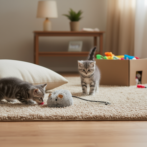 Tapis de souris gris enroulable de 8 cm avec mouvements pour jouets interactifs et d'animation pour animaux de compagnie - Product Image 3