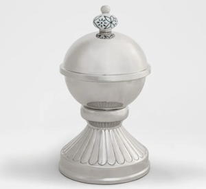 Casserole moderne en acier inoxydable finition argentée avec couvercle, pot de cuisson rond, chauffe-plats, 5L pour la cuisine - Product Image 3