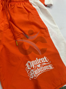 ORCAFITS Custom Made Orange Half-<b>Zip</b> T-Shirt & Shorts Set Breathable <b>Zip</b> <b>up</b> Lightweight Nylon Windbreaker Set Unisex Regular Fit - Product Image 5