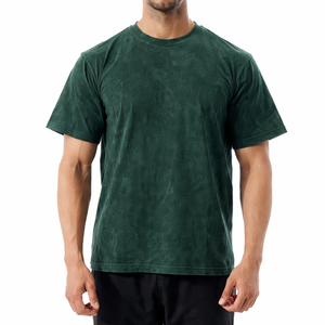 Camiseta de Manga Corta para Hombre, Algodón, Corte Normal, Lavada, de Secado Rápido, Estilo Casual, Personalizable al por Mayor, 2026 - Product Image 1