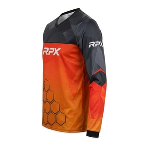 Maillot de vélo respirant à séchage rapide pour route et montagne, impression personnalisée de motocross, impression par sublimation sur polyester, maillot de motocross - Product Image 3