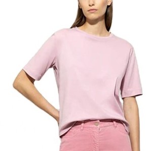 T-shirt décontracté pour femmes grandes tailles, col rond, manches courtes, uni, respirant, 100% coton, séchage rapide, personnalisable - Product Image 1