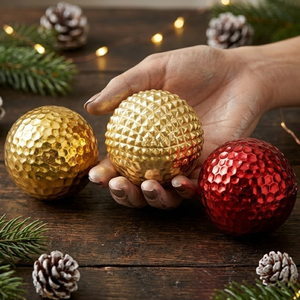 Adorno Navideño Decorativo de Cristal al por Mayor |   Bola Decorativa Impresa para Colgar en el Árbol |   Decoración Festiva para el Hogar |   Regalo - Product Image 3