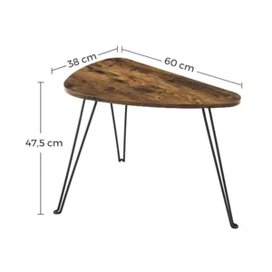 Table basse en métal design moderne en promotion pour salon, table basse en bois massif, décoration intérieure - Product Image 4