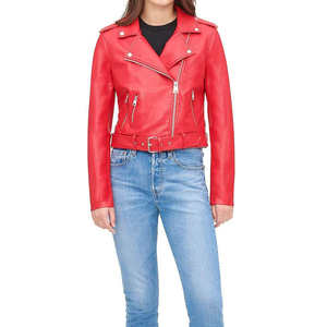 Veste d'hiver en cuir d'agneau noir véritable sur mesure, coupe ajustée, veste pour femmes - Product Image 3