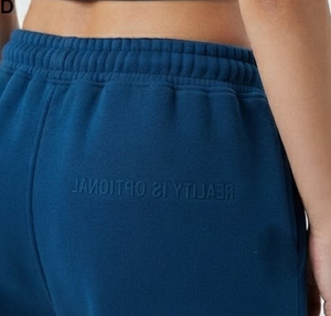 Women Fleece <b>Puff</b> Printing Wide Leg Sweatpants High Waist Drawstring Casual Loose Fit Full Length Street Wear Ladies Sweatpants - Product Image 3