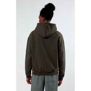 Sudadera con Capucha de Algodón Grueso de 500 Gsm, Estilo Urbano, con Estampado Puff, para Hombre, Talla Grande, Unisex, con Logotipo Personalizado, Sudadera con Capucha Lisa para Hombre - Product Image 3
