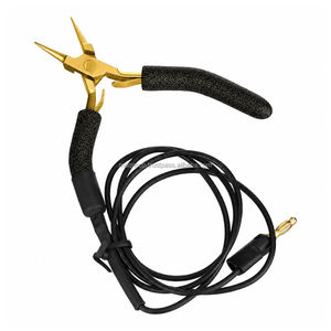 Black Glitter Handle/Gold High Quality Grounded <b>Needle</b> <b>Nose</b> <b>Pliers</b> Light Weight Smooth Work for Permanent Jewelry Making Tool - Product Image 1