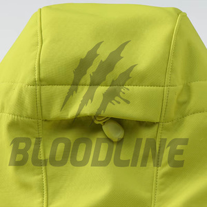 Men Yellow Full Sleeve Hooded <b>Jacket</b> Sublimation Print Windproof Winter Outdoor Wear - Product Image 3