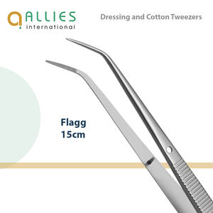 Pince à tissus de haute qualité 1x2 à dents, instrument chirurgical manuel pour coton et pansements - Product Image 5