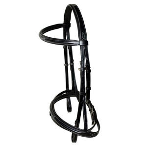 Brida de Cuero Genuino Anatómica de Alta Calidad para Caballo con Narquera Acolchada y Frontal, Cabezada Inglesa, Aperos Ecuestres Premium - Completa - Product Image 2