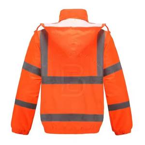 Combinaison de pluie pour moto en 2 pièces, imperméable, respirante, vêtements de travail de sécurité, résistants aux intempéries, réfléchissants, haute visibilité, vêtements de protection pour l'extérieur - Product Image 3