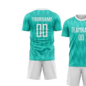 Uniforme de Fútbol Ligero, Conjunto de Camiseta y Pantalones Cortos, Uniforme Deportivo Transpirable para Entrenamiento y Partidos de Fútbol - Product Image 3