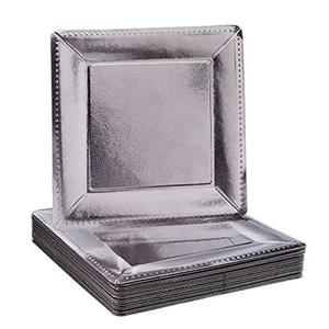 Platos de Servir Plateados con Diseño Floral, Forma Ovalada, Plato de Latón Hecho a Mano para Servir, Plato Base para Accesorios de Cafetería y Restaurante - Product Image 4