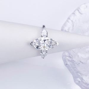 Anillo Solitario con Diamante Cultivado en Laboratorio, Corte Ovalado, Color F, Oro 18k AU750, Certificado IGI, Bañado en Rodio, Moderno, para Mujer, Aniversario - Product Image 2