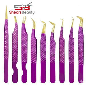 Custom <b>Silver</b> Professional Eyelash Applicator Tweezers Stainless Steel Anti-Static Precision Pointed High Quality Smooth Toothed - Product Image 6