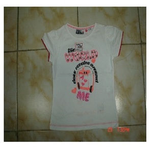 Haut décontracté à manches courtes en coton de haute qualité pour filles, impression de logo personnalisé, tissu jersey d'été, service OEM, vente en gros - Product Image 4