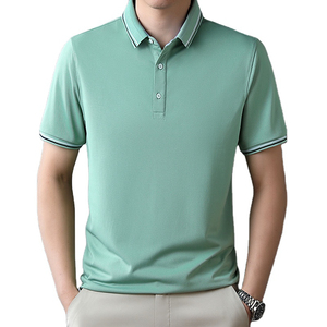 Camiseta de poliéster con logo personalizado para hombre, camiseta de golf en blanco con impresión personalizada, polos para hombre de secado rápido, transpirables, al por mayor, personalizados - Product Image 2