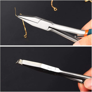 Alicates de punta larga de 7 pulgadas para joyería, de acero inoxidable de grado quirúrgico, con mangos antideslizantes, para reparación de joyas - Product Image 5