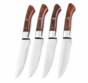 Couteau à steak artisanal LEGACY BLADES OEM en acier inoxydable moderne, manche en bois Pakka, finition polie, compatible lave-vaisselle, couteau de cuisine - Product Image 1