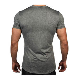 T-shirts de sport pour hommes à motif uni, séchage rapide, compression, respirants, tricotés, pour l'entraînement en extérieur et la course à pied - Product Image 5