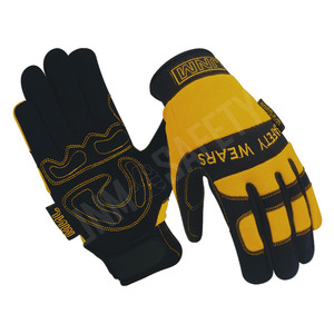 Gants de sécurité en cuir synthétique respirants, laminés en Spandex, pour mécaniciens industriels et soudeurs – Protection supérieure – Vente chaude - Product Image 4