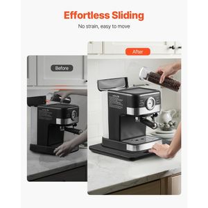 Plateau coulissant noir 10.5x13 pouces pour cafetière Solution de stockage pratique - Product Image 6