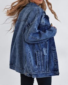 <b>Custom</b> Women <b>Denim</b> <b>Jacket</b> Classic Blue Cotton Button Up Jean Coat Casual Street Fashion Comfortable Premium Daily Wear Style - Product Image 4