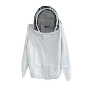 Veste d'apiculteur OEM Hunter blanche à manches longues avec capuche à voile de protection, combinaison imperméable anti-boulochage personnalisable - Product Image 2