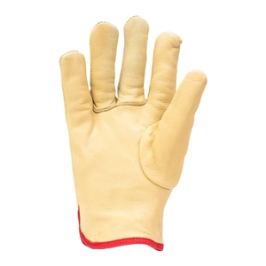 Cow Grain Leather <b>Driver</b> <b>Gloves</b> Soft & Comfortable with Durable Lining Abrasion Resistant Heavy Duty Safety <b>Gloves</b> for Gardening - Product Image 3